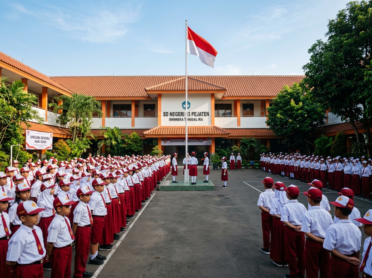Latihan Kepanduan Pramuka & Kemah Bakti Disiplin di Lingkungan SD NEGERI 1 DAWUHAN